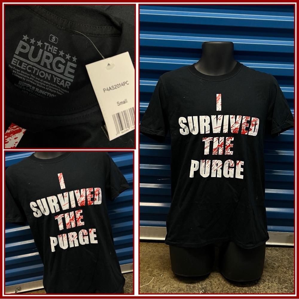 I Survived The Purge Horror Movie T-Shirt Mens Size Small.